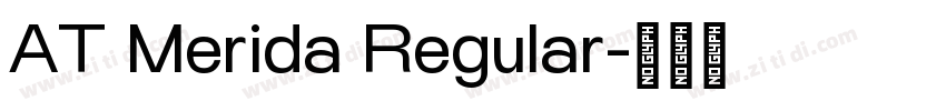 AT Merida Regular字体转换